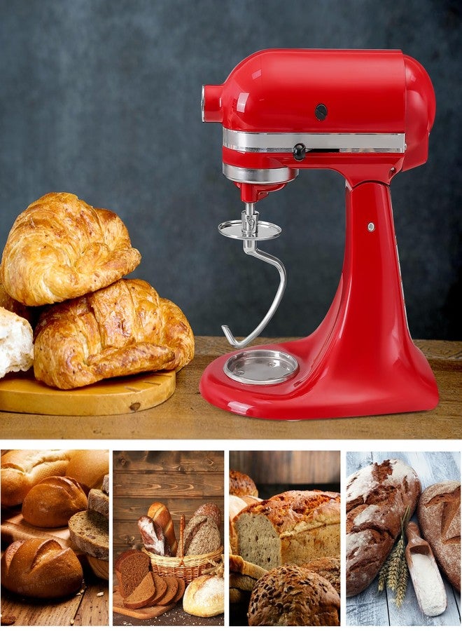 KINGEAGLE Stainless Steel Dough Hook for KitchenAid 4.5-5 Quart Tilt-Head Stand Mixers, Dishwasher Safe Metal Kneading Bread Hook Attachment for Kitchen Aid - Image 4